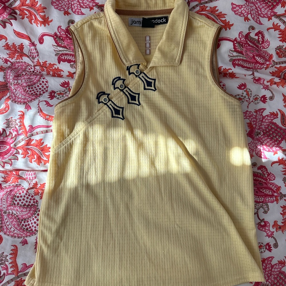 Vintage side button up top!
